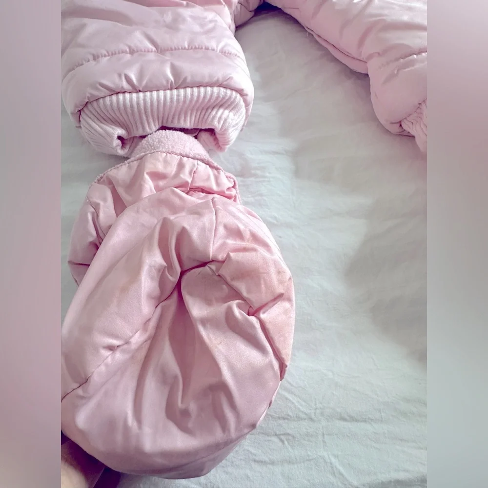 Children’s Place light pink warm snowsuit size 9-12 months